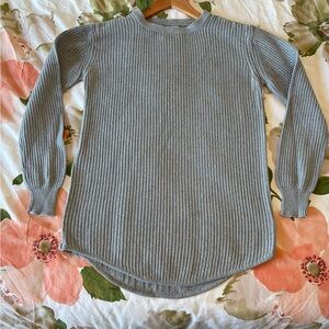 Urban Outfitters Gray Ribbed Crew Neck Sweater